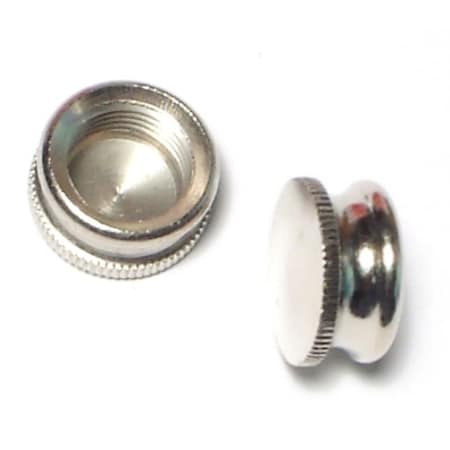 Midwest Fastener 1/8IP Nickel Bracket Caps 10PK 64592